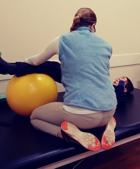 Physical Therapy with a ball