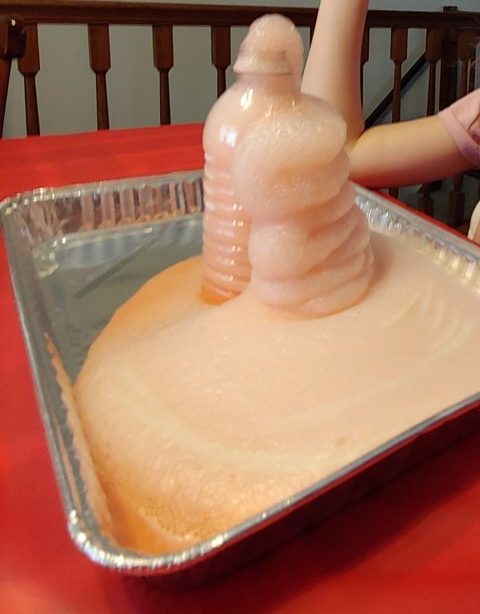 Elephant Toothpaste for science party.
