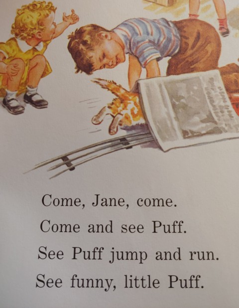 A page from our "Dick and Jane" primer.