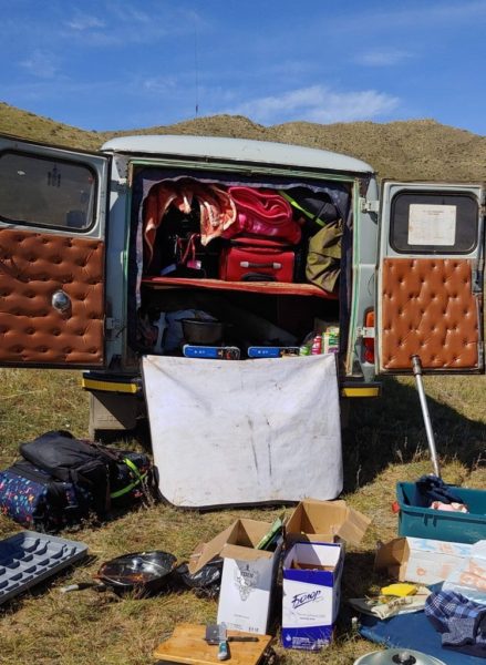 A camping van