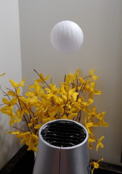 Ball floating in a column of air