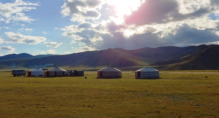 Sunset in Mongolia