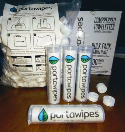 Portawipes Coin Tissues, 50 Pack with 5 Carrying Cases, Toilet Paper  Tablets, Compressed Towels, Expandable Wipes