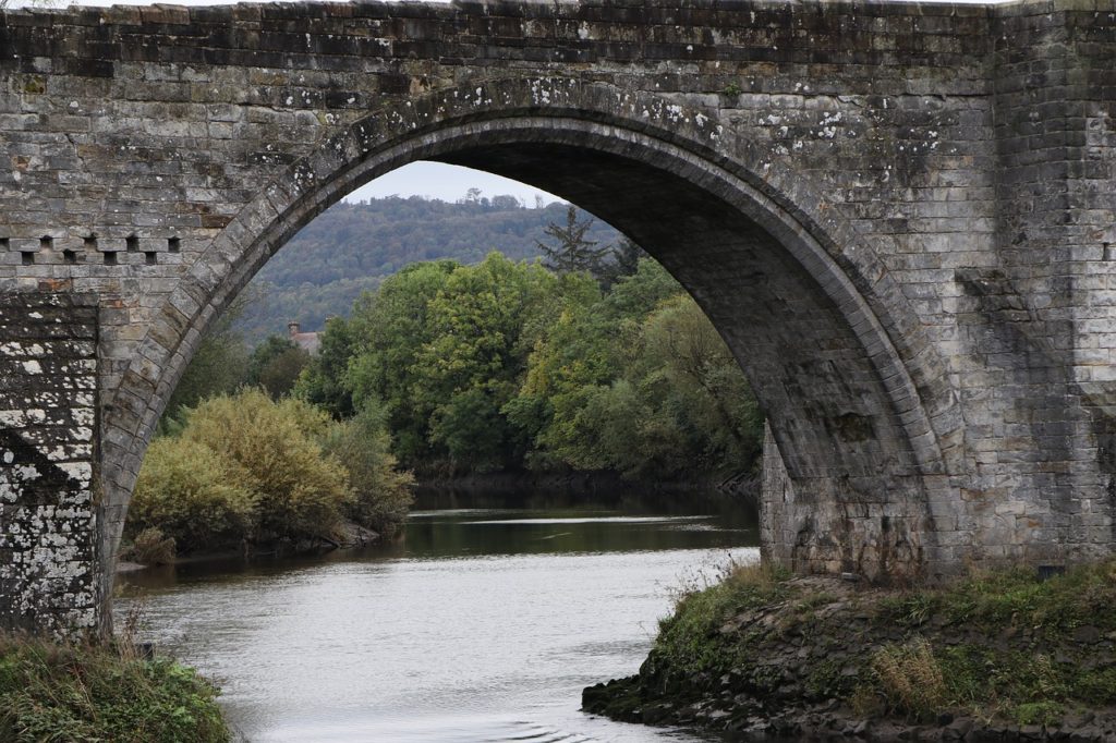 Old bridge with an arch