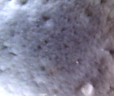 An egghell under a microscope.