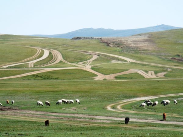 Roads in Mongolia