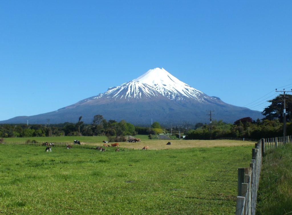 Mt. Fuji on a clear day.