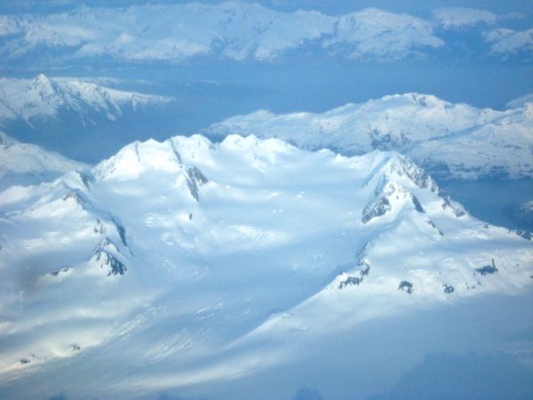 Head of an Alaskan Glacier from the Air