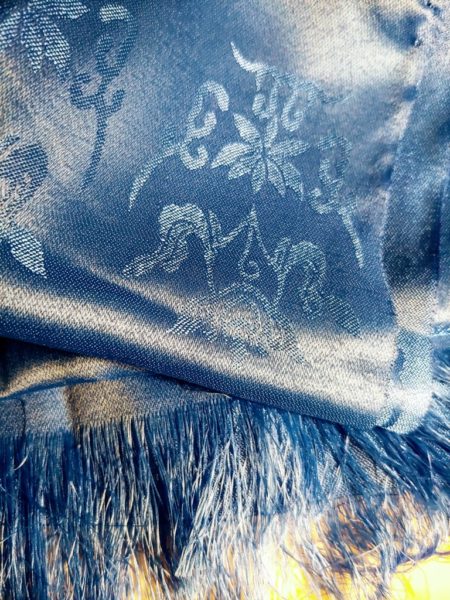 A silk prayer scarf from Mongolia