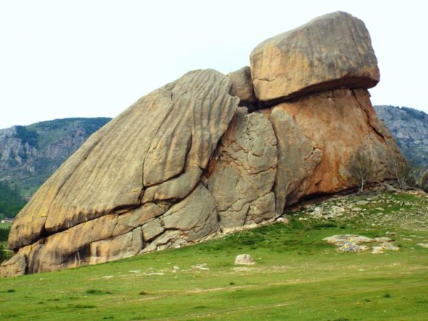 Turtle Rock at Terelj National Park. Mongolia