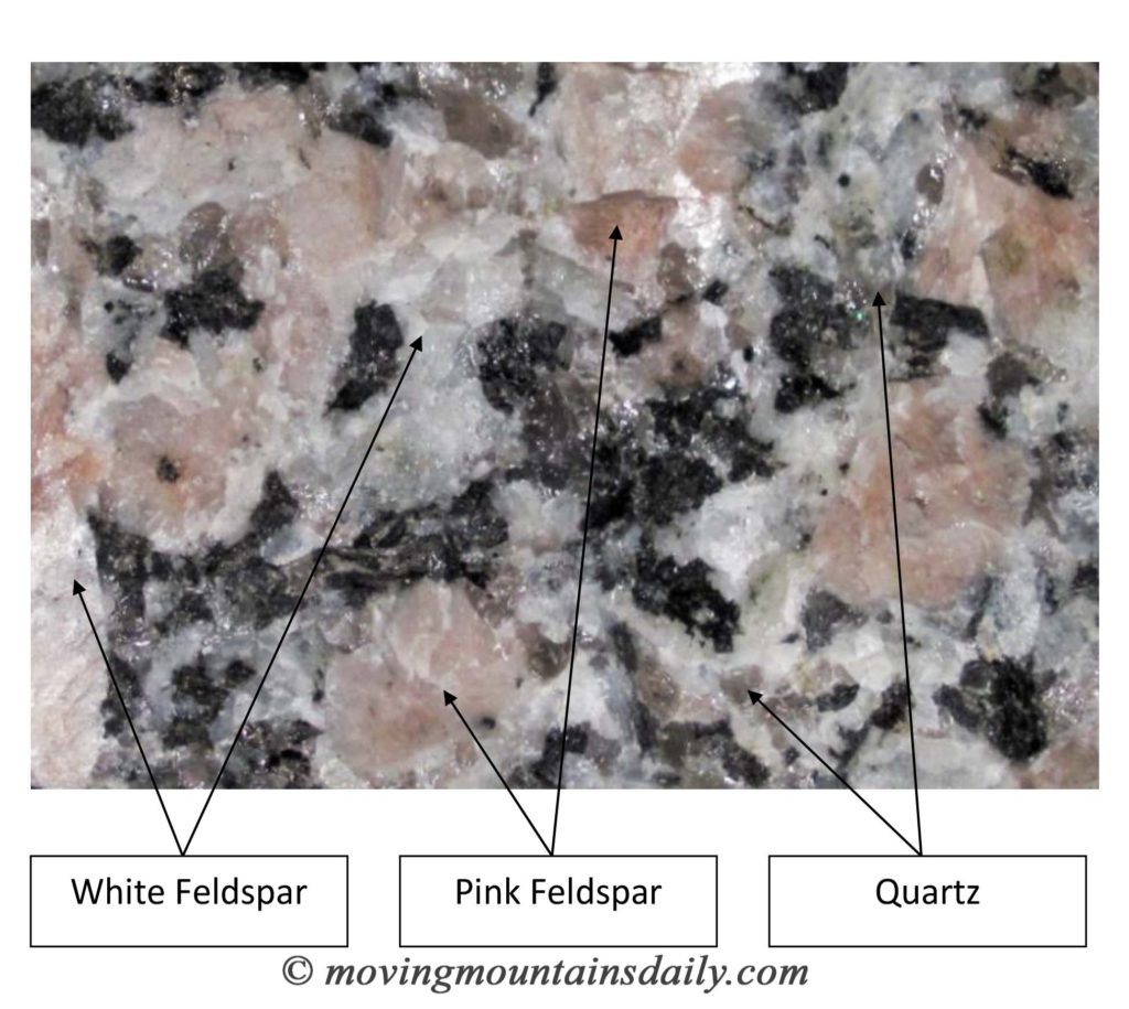 Felsic Minerals in Granite