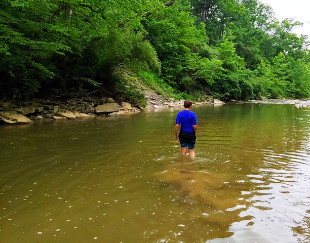 Summer creek hiking activities