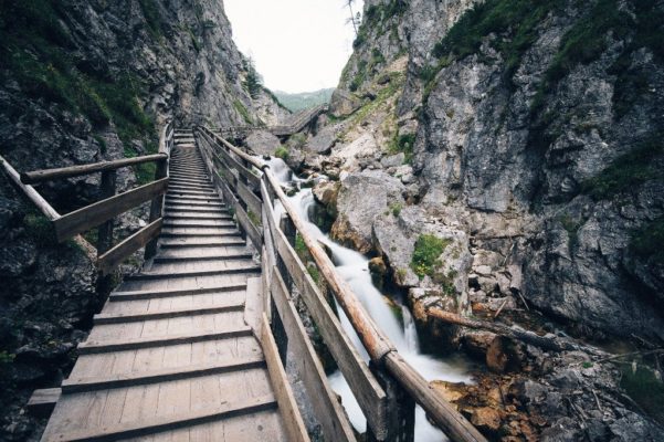 A bridge in the mountains