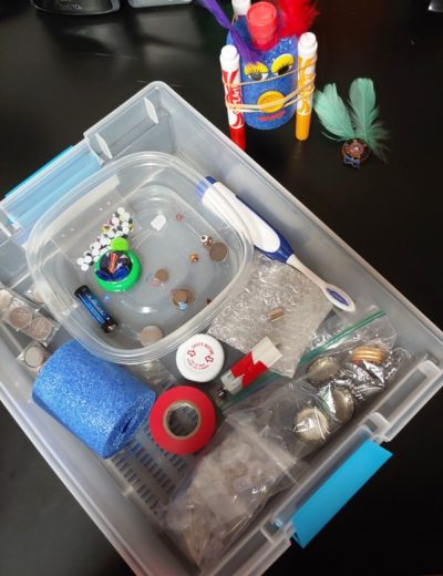 Robot bin for Science Center